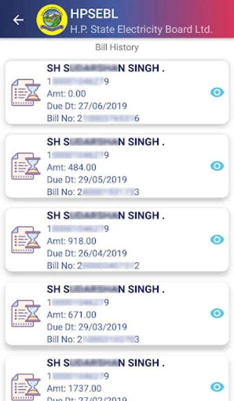 HPSEBL for Android - Manage Electric Utilities Easily