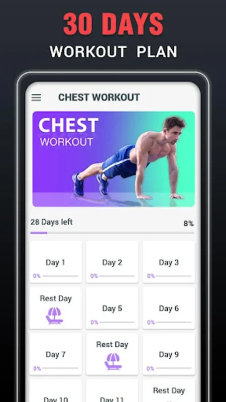 Chest Workouts for Men at Home for Android - Build Strong Chest