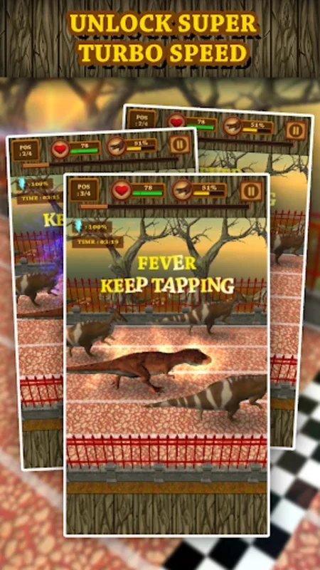 Dinosaur Racing Virtual Pet : for Android - Exciting Racing Fun