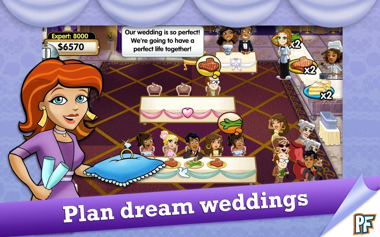 Wedding Dash: Android Time Management Wedding Planning Game