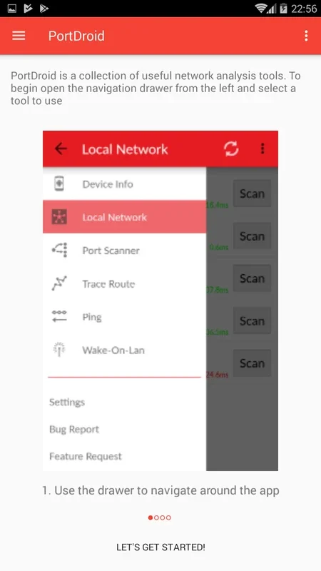 PortDroid Network Analysis for Android - No Downloading Required