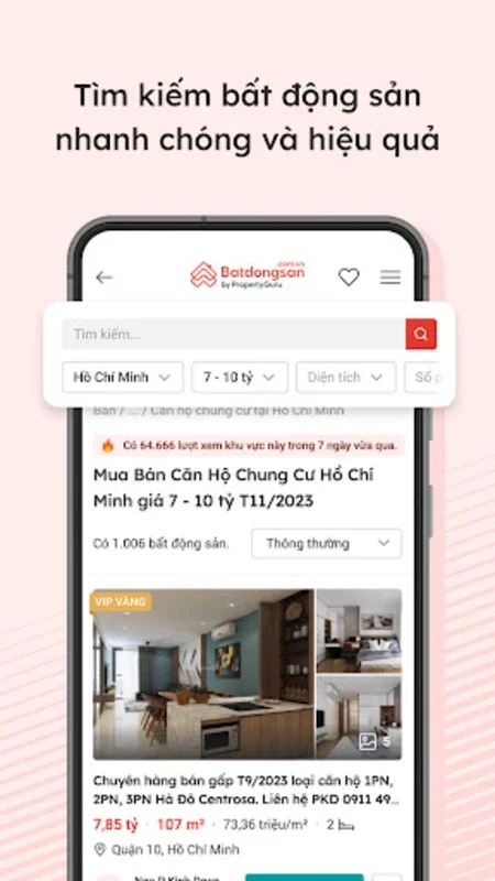 Batdongsan.com.vn for Android - Vietnam's Leading Real Estate App