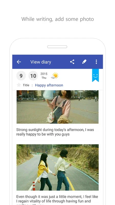 POPdiary for Android - Capturing Daily Memories