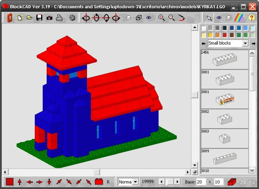 BlockCAD for Windows: Digital Lego-Like Block Building