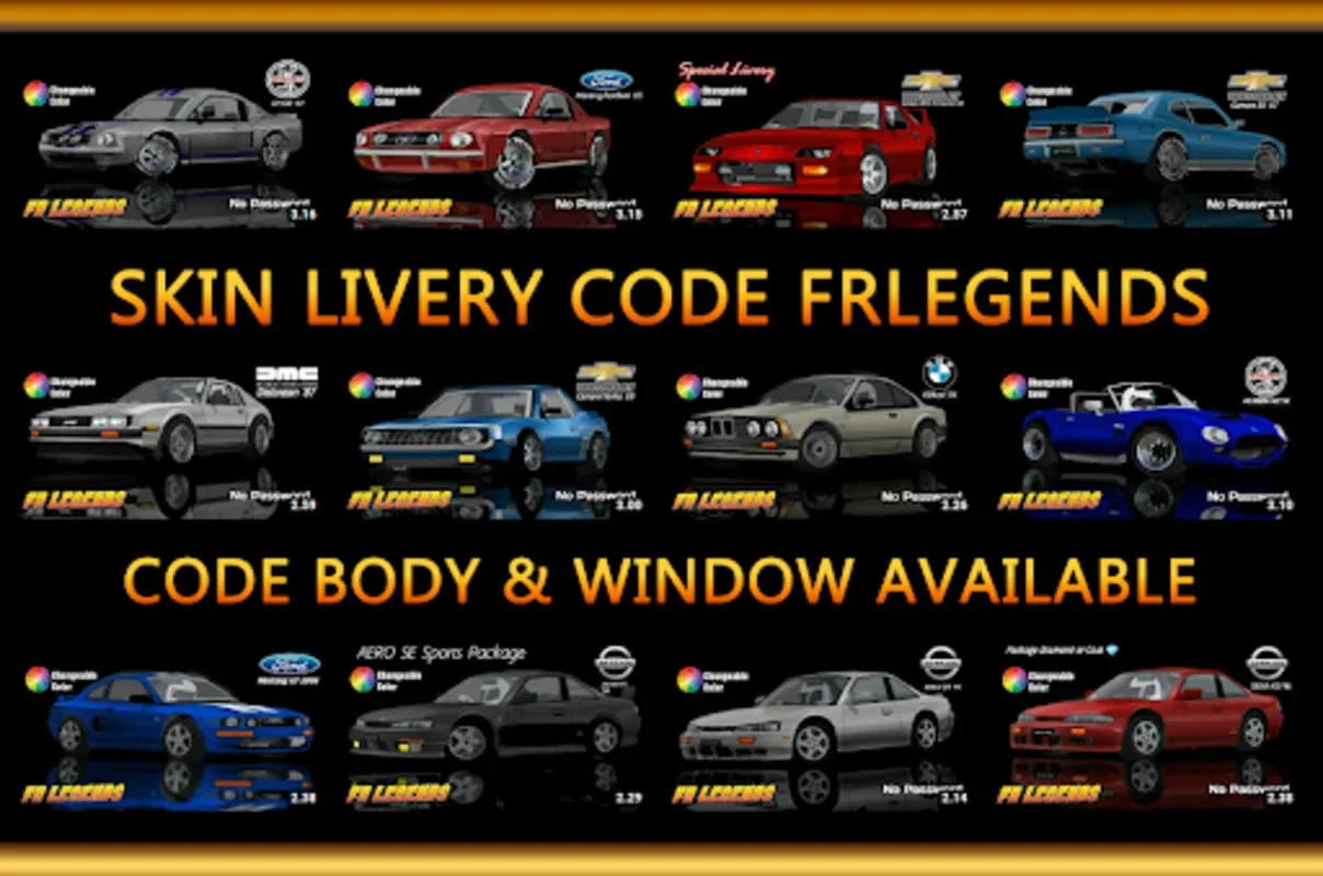 Skins FRLegends for Android - Customize Your FR Legends Cars