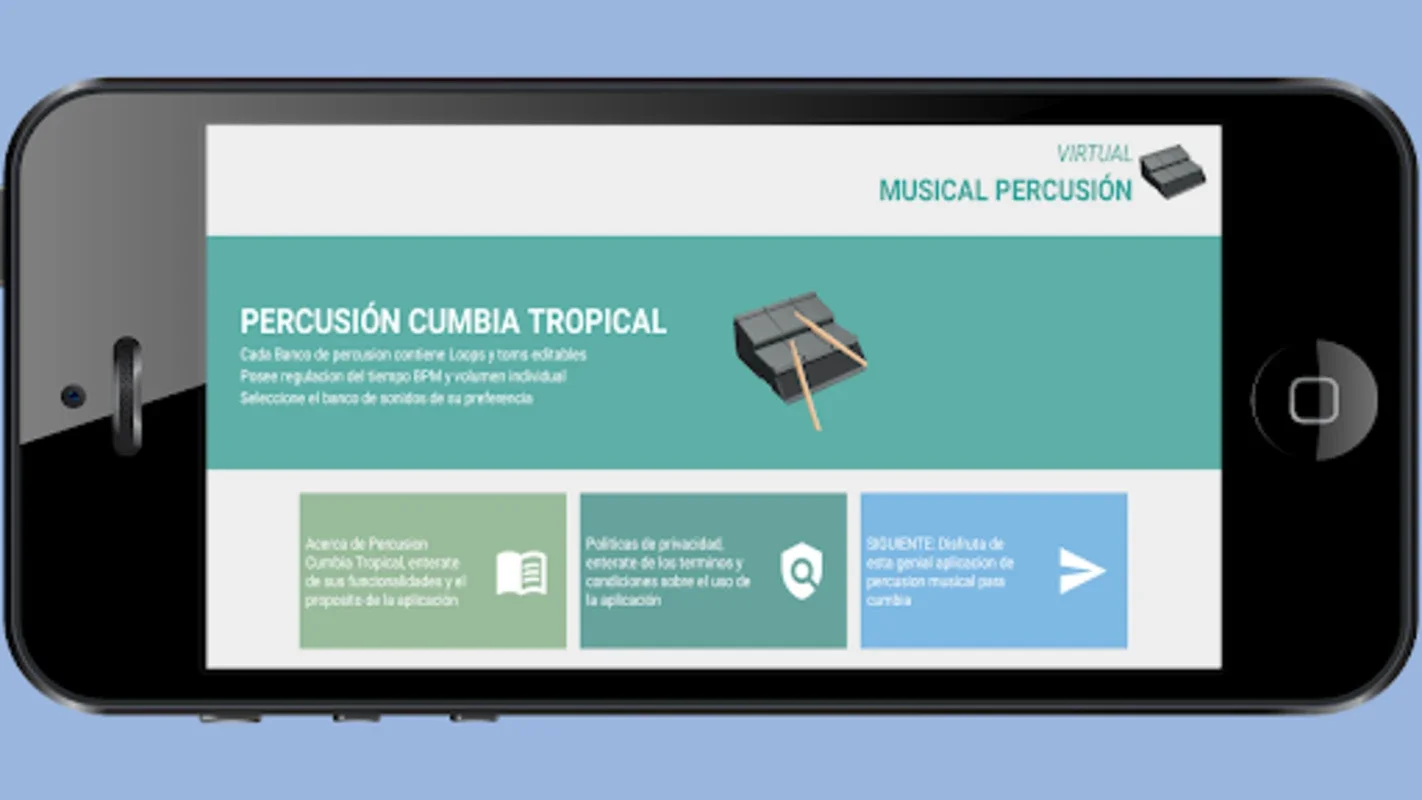 Percusión Cumbia Tropical for Android - Immersive Drumming Experience