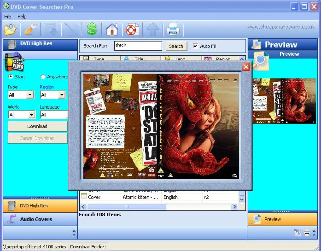 DVD Cover Searcher Pro for Windows - Free Download