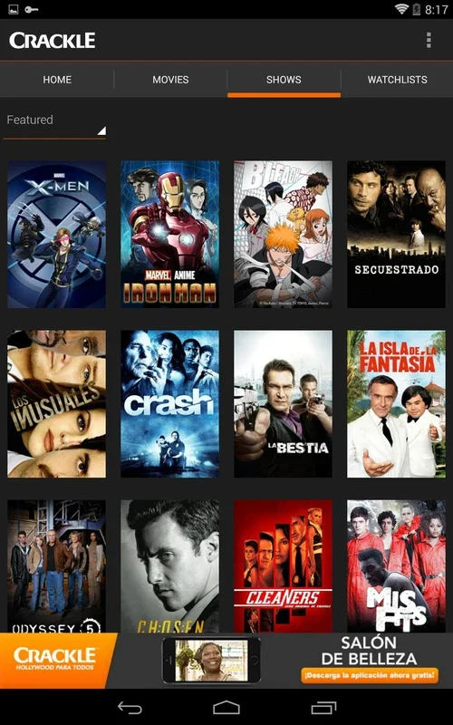 Crackle for Android: Free Movies and TV Shows on Demand