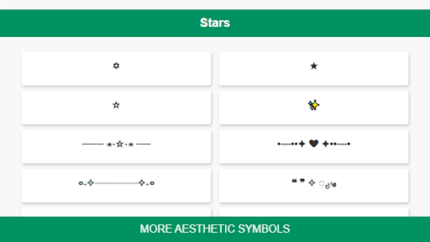 Aesthetic Symbols for Android - Enhance Texts with Style