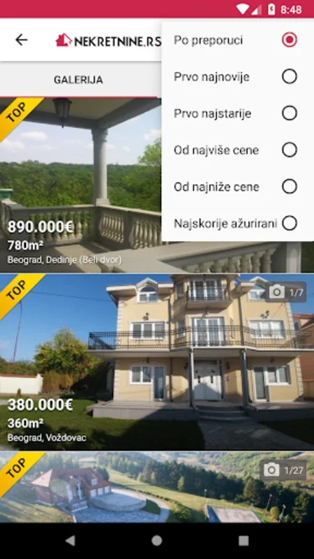 Nekretnine.rs for Android - Premier Real Estate Platform