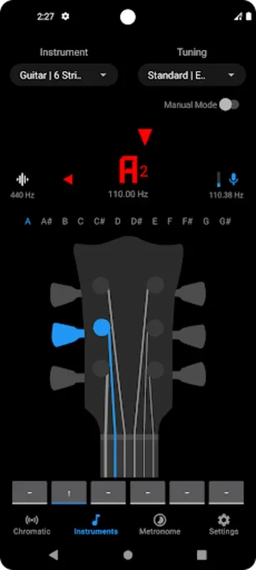 Pitchz Tuner for Android: Tune Various Instruments Easily