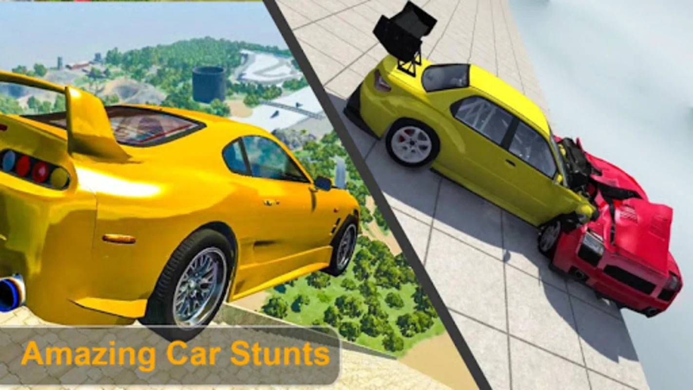 Beam Drive Crash Death Stair: Extreme Android Car Crash Simulator