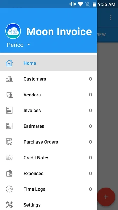 Moon Invoice - Time Tracking for Android - Manage Invoices Easily