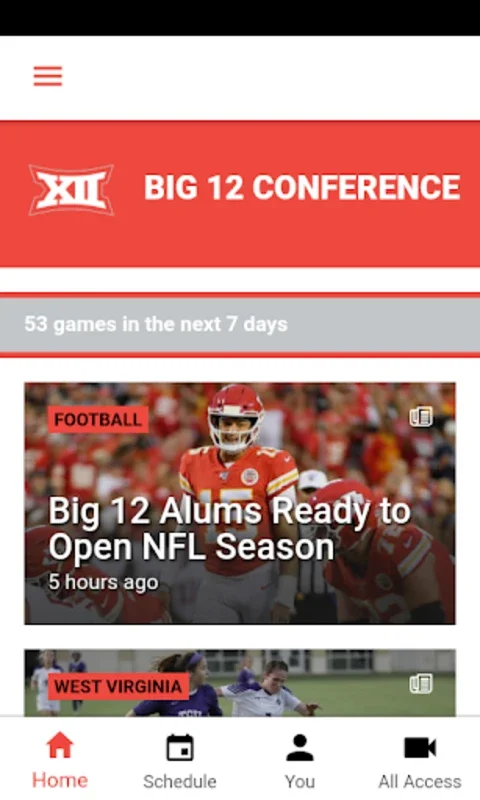 The Big 12 for Android - Comprehensive Sports Experience