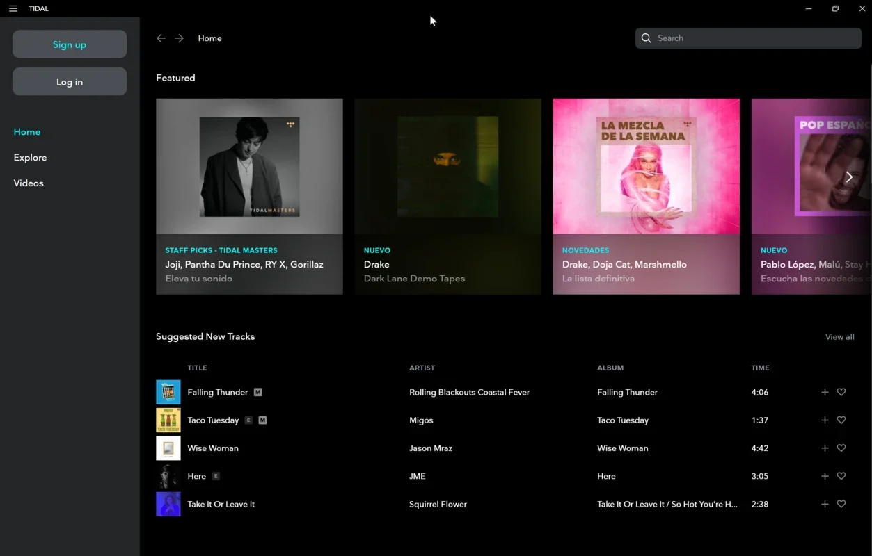 TIDAL Desktop: High-Fidelity Music Streaming for Windows