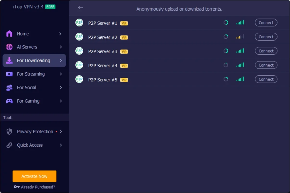 iTop VPN for Windows - Secure Anonymous Browsing