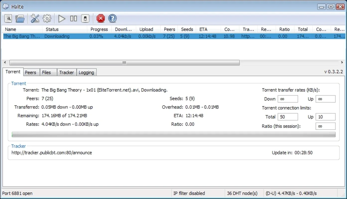 Halite for Windows - A Free Download Manager