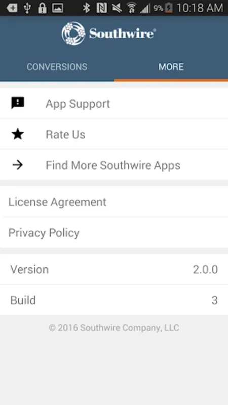 Southwire® Conversion Calc for Android: Streamline Cable Conversions