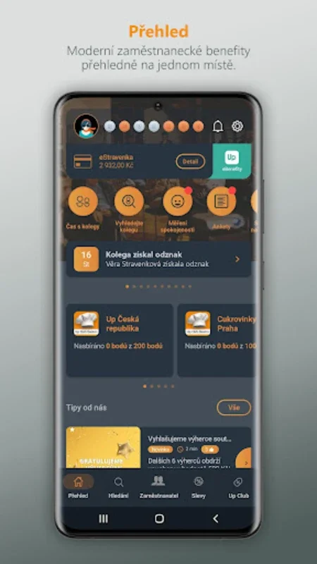 Můj Up for Android - Manage Benefits Easily