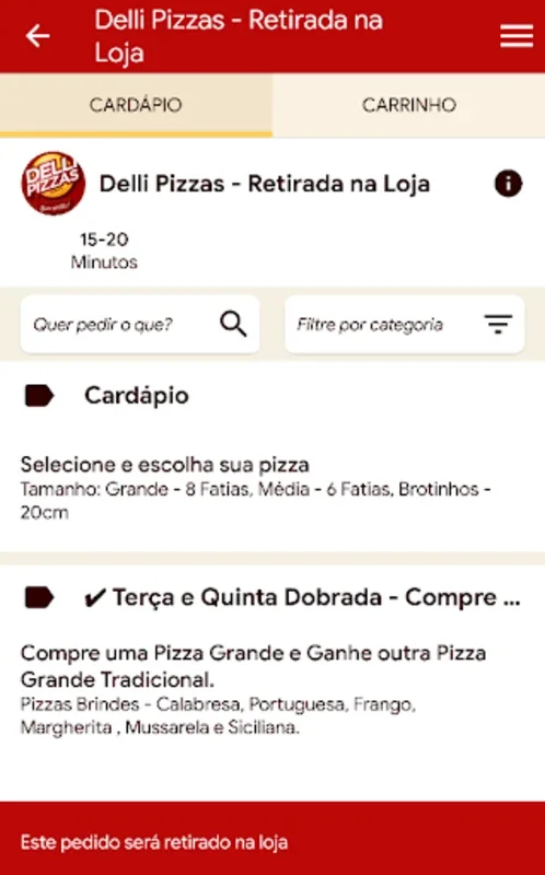 Delli Pizzas for Android - Order and Track with Ease