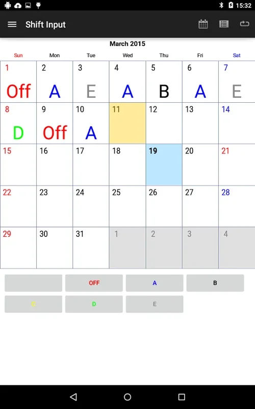 Shift Work Calendar for Android - No Downloading Needed