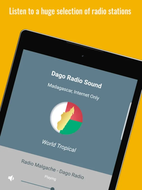 Radio Madagascar for Android - Rich Auditory Experience