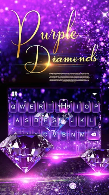 Luxury Diamond Keyboard - 3D L for Android: Elevate Typing