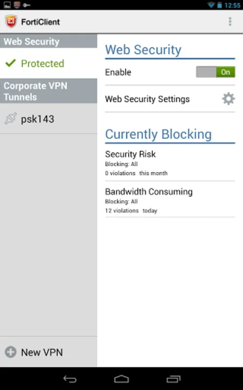 FortiClient for Android - Secure Your Mobile Browsing