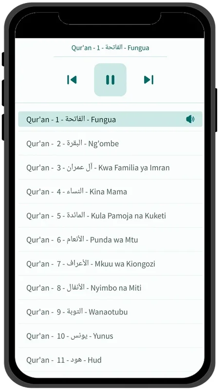 Swahili Quran - القرآن for Android: Multi - language Quran Access