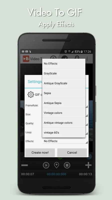 Video To GIF for Android - Transform Videos into GIFs