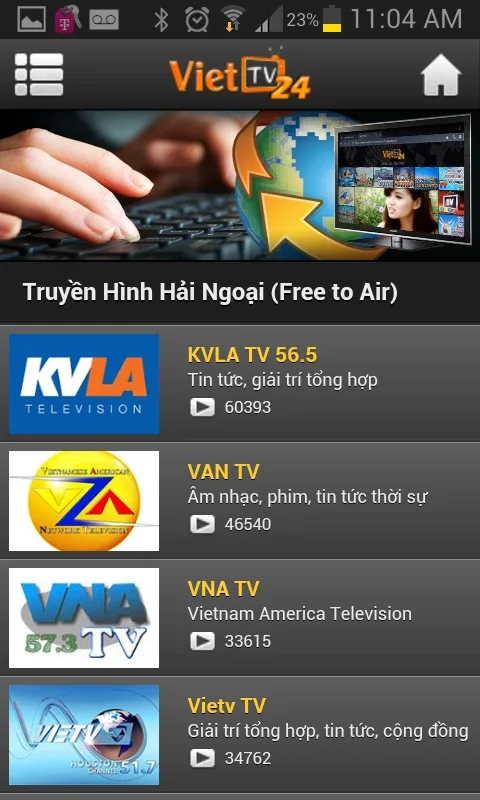 Viet TV24 for Android - Free Online TV for Vietnamese