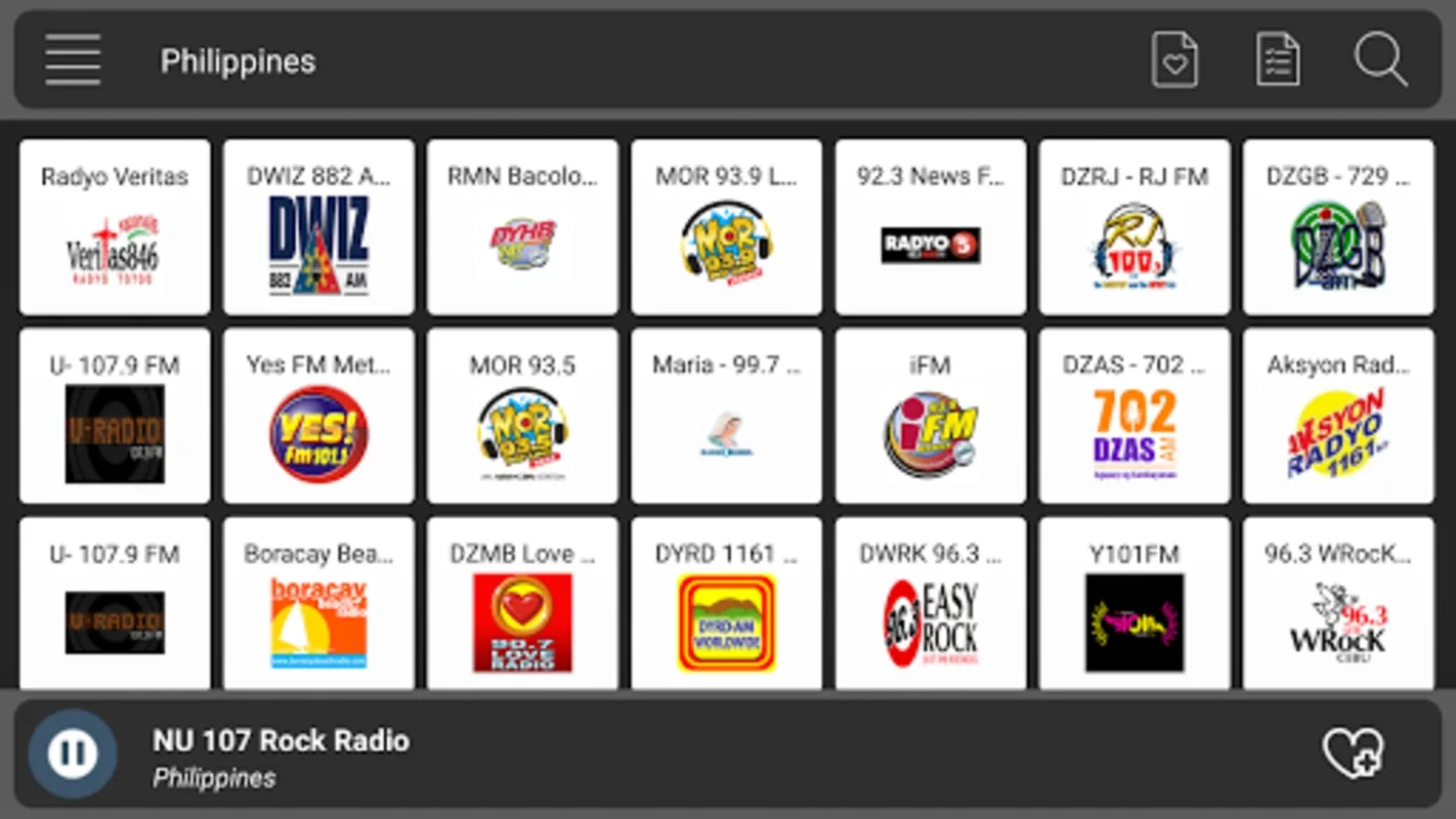 Philippines Radio for Android - Stream Diverse Stations