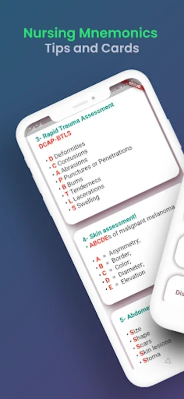 Nursing Mnemonics Cards for Android - Ace Nursing Exams