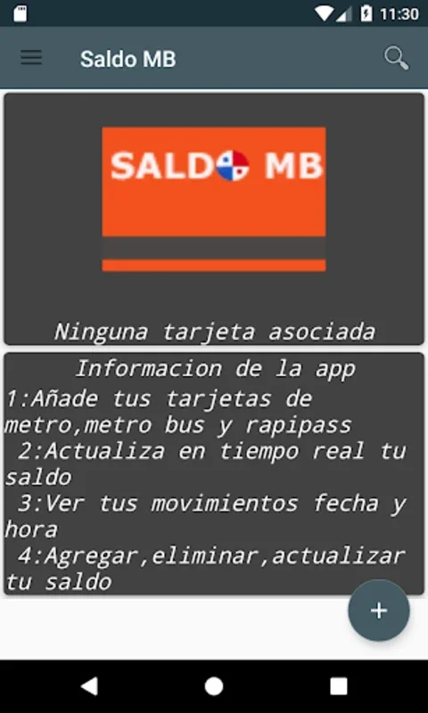 Saldo MB for Android - Manage Transit Cards Easily