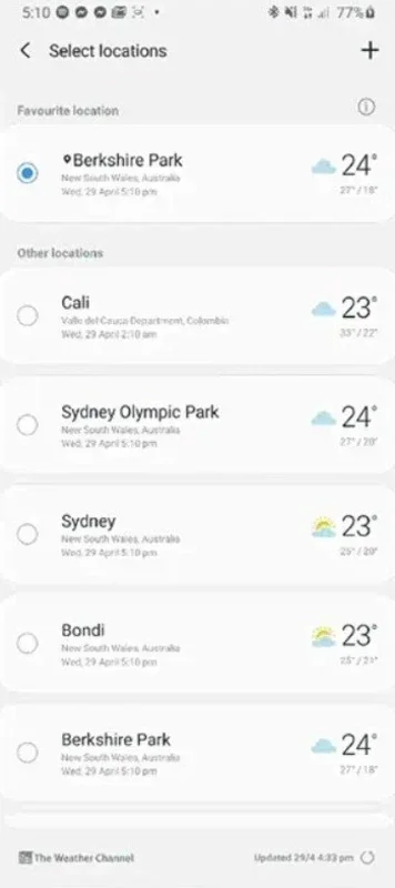 Samsung Weather for Android - Accurate Forecast at Your Fingertips