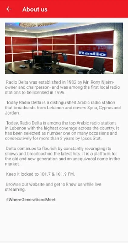 Radio Delta Lebanon for Android - Diverse Radio Content