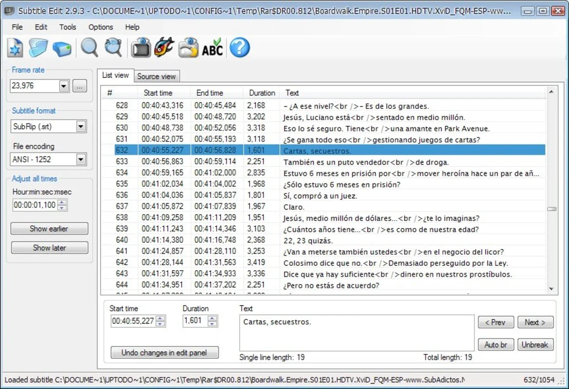 Subtitle Edit for Windows - Efficient Subtitle Editing