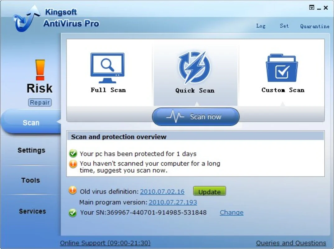 Kingsoft Free Antivirus for Windows - Permanent Protection