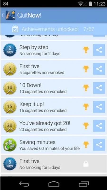 Quit Now! for Android - Track and Quit Smoking Easily