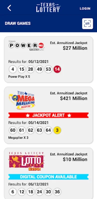 Texas Lottery Official App for Android - Download the APK from AppHuts