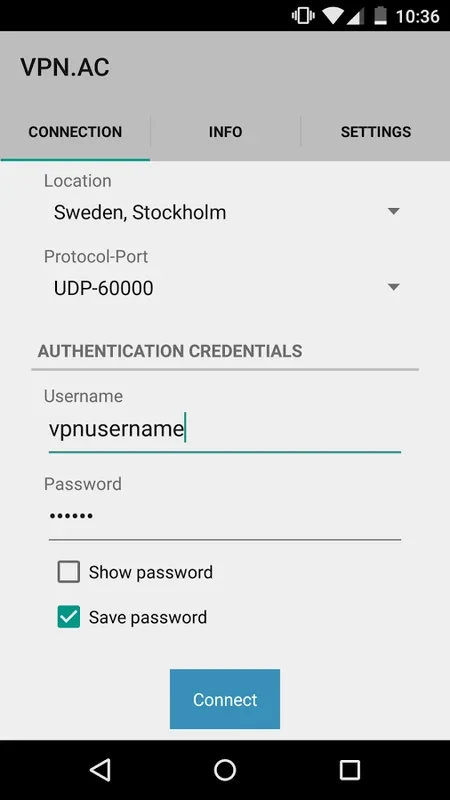 VPN.AC for Android - Secure Mobile Traffic