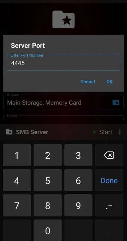 SMB Server for Android - Secure SMBv3 Server App