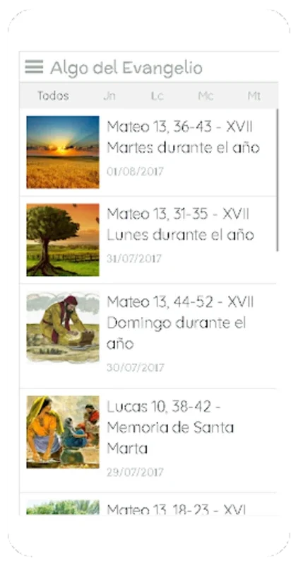 Algo del Evangelio for Android - Enhance Spiritual Growth