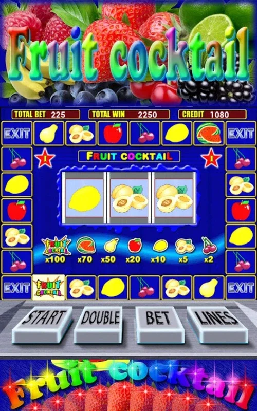 Fruit Cocktail Slots for Android - Enjoy Classic Gaming