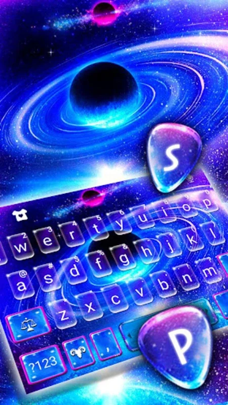 Outer Space Keyboard Theme for Android - Customize Your Typing