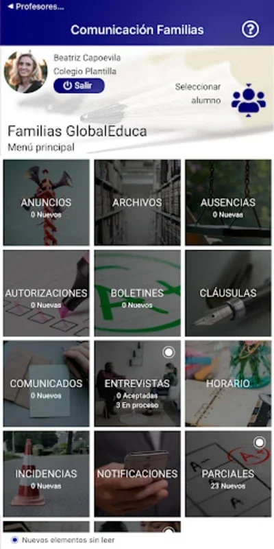 Familias GlobalEduca for Android: Seamless School Communication