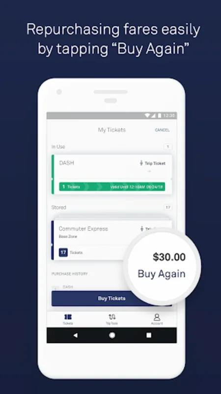 LA Mobile for Android - Streamlined Transit Ticketing