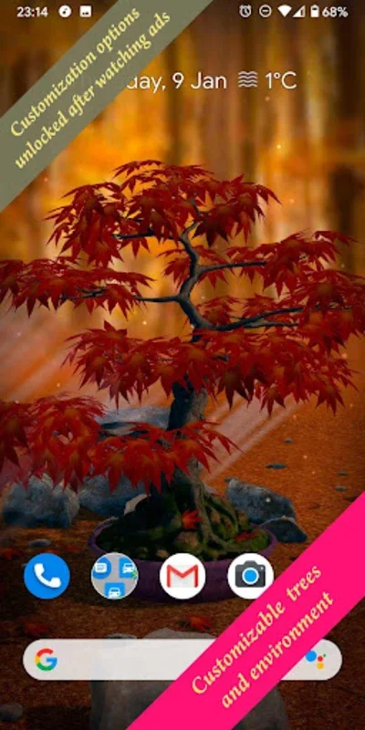 Bonsai 3D Live Wallpaper for Android - Serene Visuals