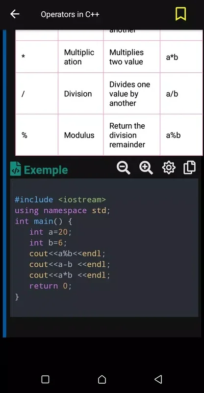 C++ Language for Android: Empowering Coding Skills