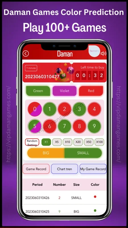 Daman Games for Android - Exciting Color Prediction App